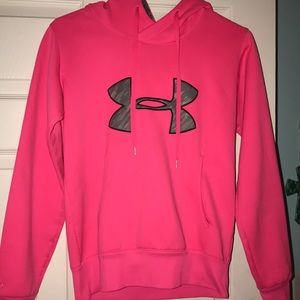 Pink Under Armour hoodie